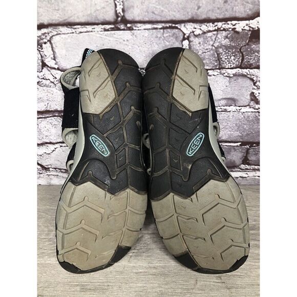 KEEN Black Blue Textile Synthetic Drawstring Hiking Sandas Women Sz 9M US/39.5EU - Picture 11 of 16